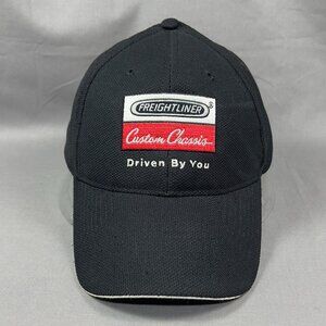 Freightliner Strapback Cap Hat Black Trucker Trucking Souvenir Golfing Dad Mens